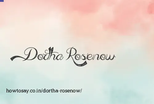 Dortha Rosenow