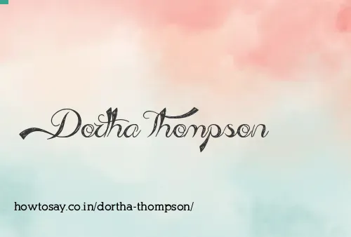 Dortha Thompson