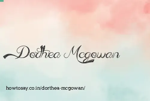 Dorthea Mcgowan