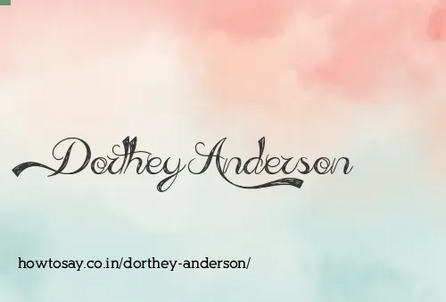 Dorthey Anderson