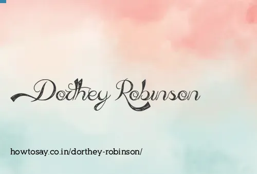 Dorthey Robinson