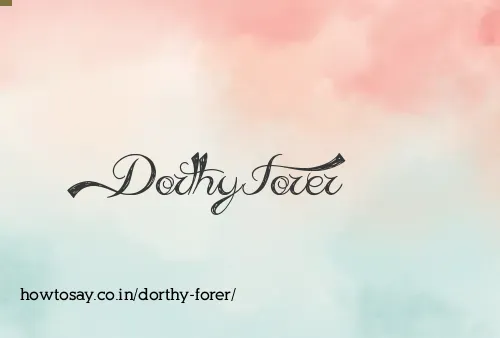 Dorthy Forer
