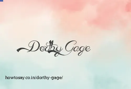 Dorthy Gage