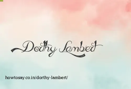 Dorthy Lambert