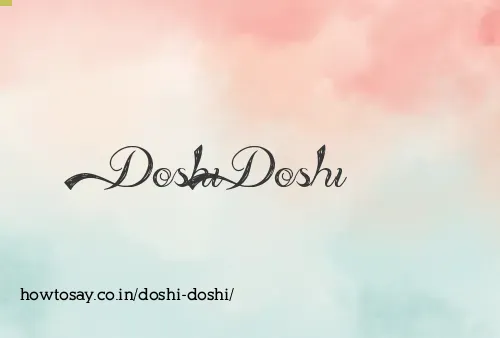 Doshi Doshi