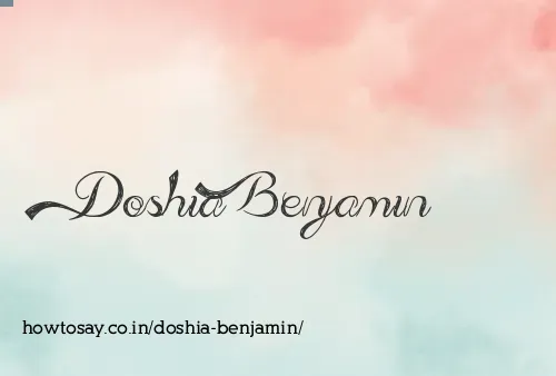 Doshia Benjamin