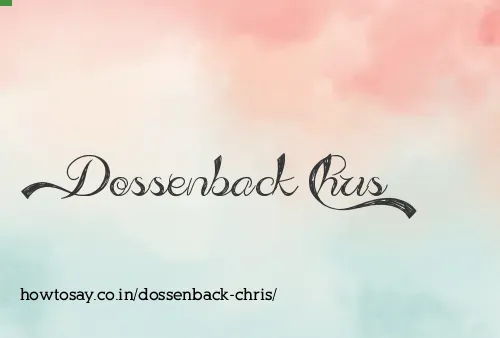 Dossenback Chris