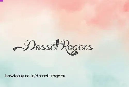 Dossett Rogers