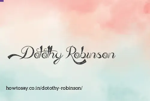 Dotothy Robinson