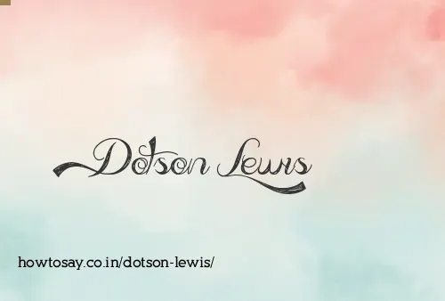 Dotson Lewis