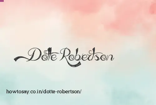Dotte Robertson