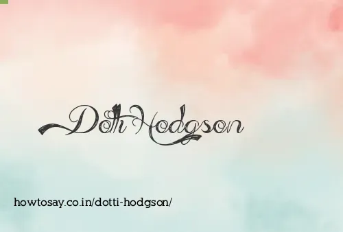 Dotti Hodgson
