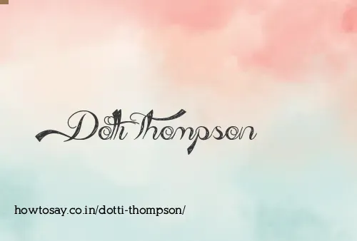 Dotti Thompson
