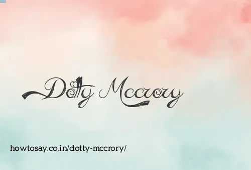 Dotty Mccrory