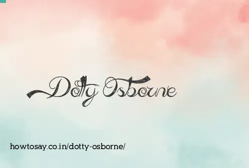Dotty Osborne
