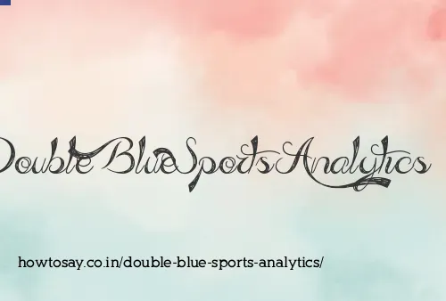 Double Blue Sports Analytics