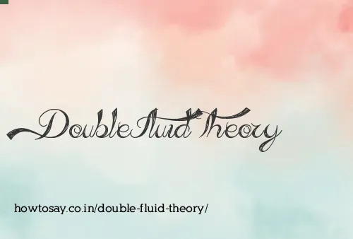 Double Fluid Theory
