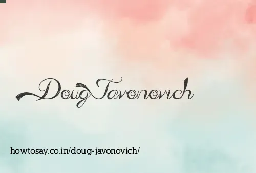 Doug Javonovich