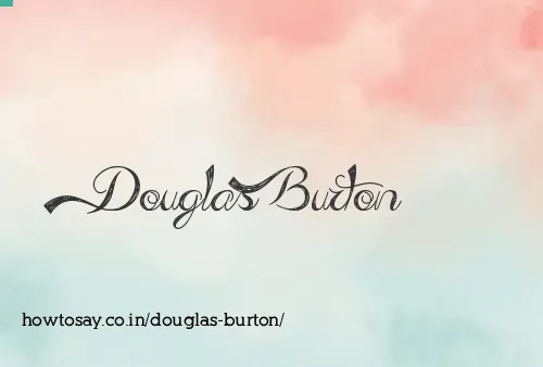 Douglas Burton
