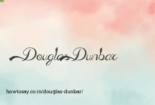 Douglas Dunbar
