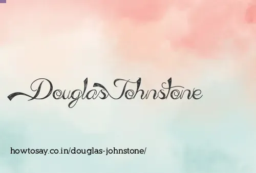 Douglas Johnstone