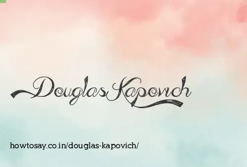 Douglas Kapovich