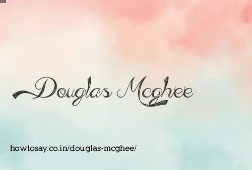 Douglas Mcghee
