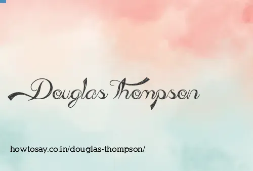 Douglas Thompson