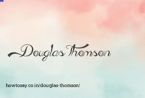 Douglas Thomson
