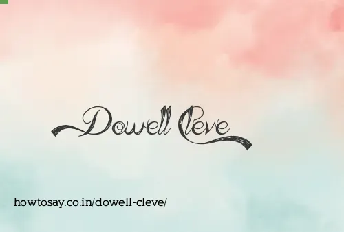 Dowell Cleve