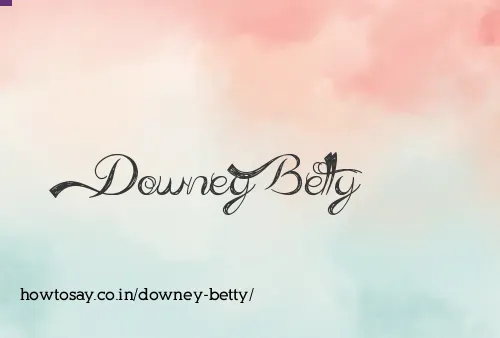 Downey Betty