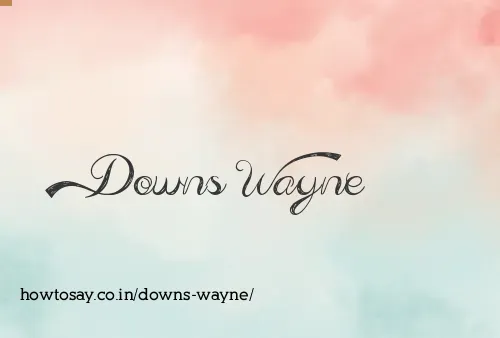 Downs Wayne