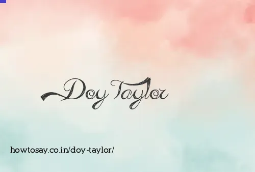 Doy Taylor
