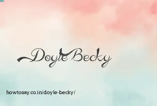Doyle Becky