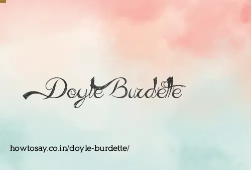 Doyle Burdette
