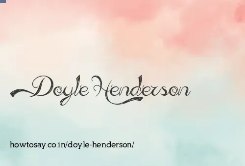 Doyle Henderson