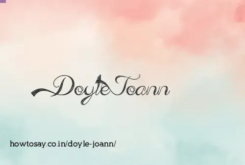Doyle Joann