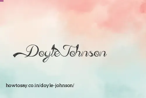 Doyle Johnson