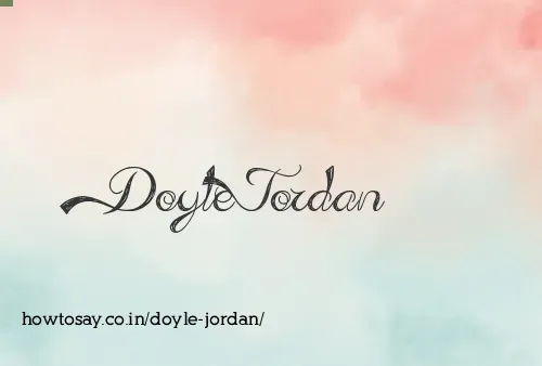 Doyle Jordan
