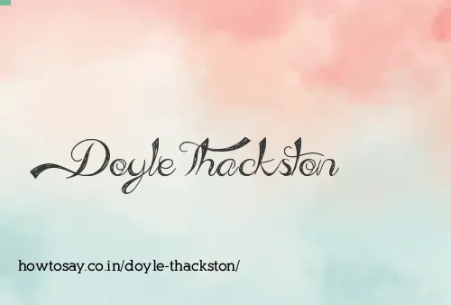 Doyle Thackston