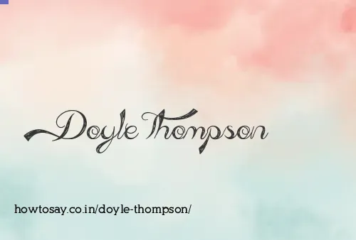 Doyle Thompson