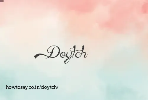 Doytch