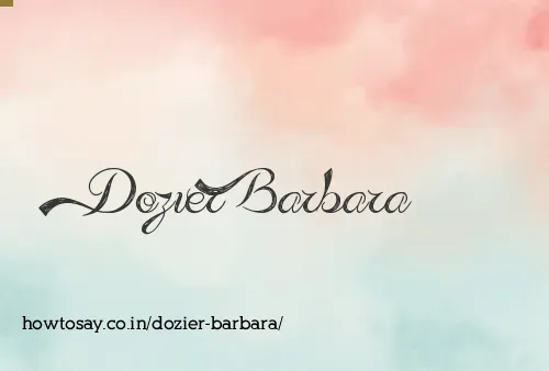 Dozier Barbara