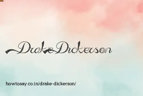 Drake Dickerson