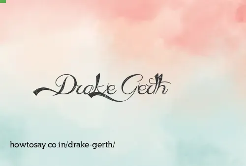 Drake Gerth