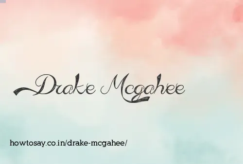 Drake Mcgahee