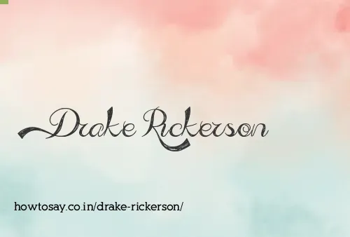 Drake Rickerson