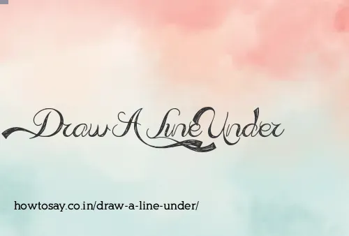 Draw A Line Under