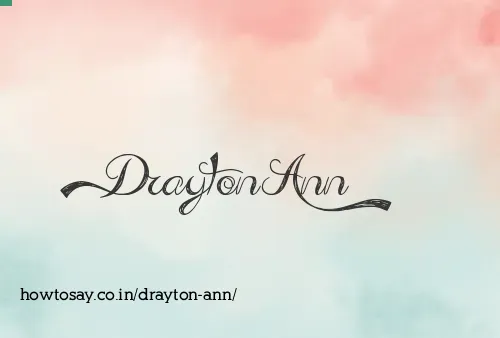 Drayton Ann