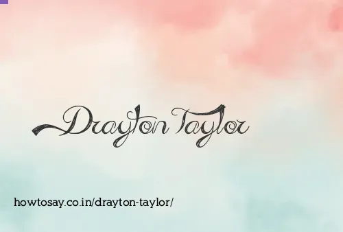 Drayton Taylor